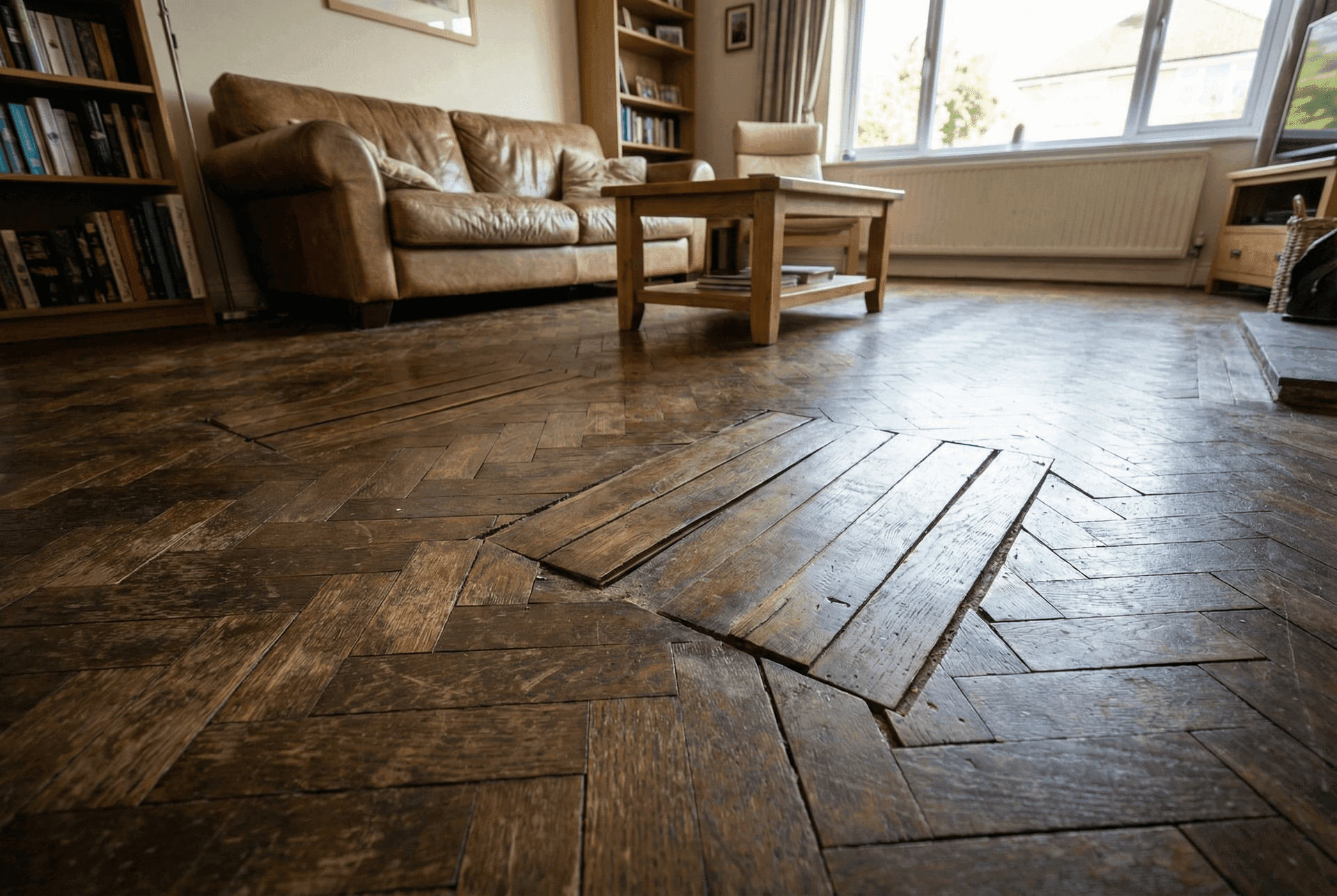 Parquet abîmé