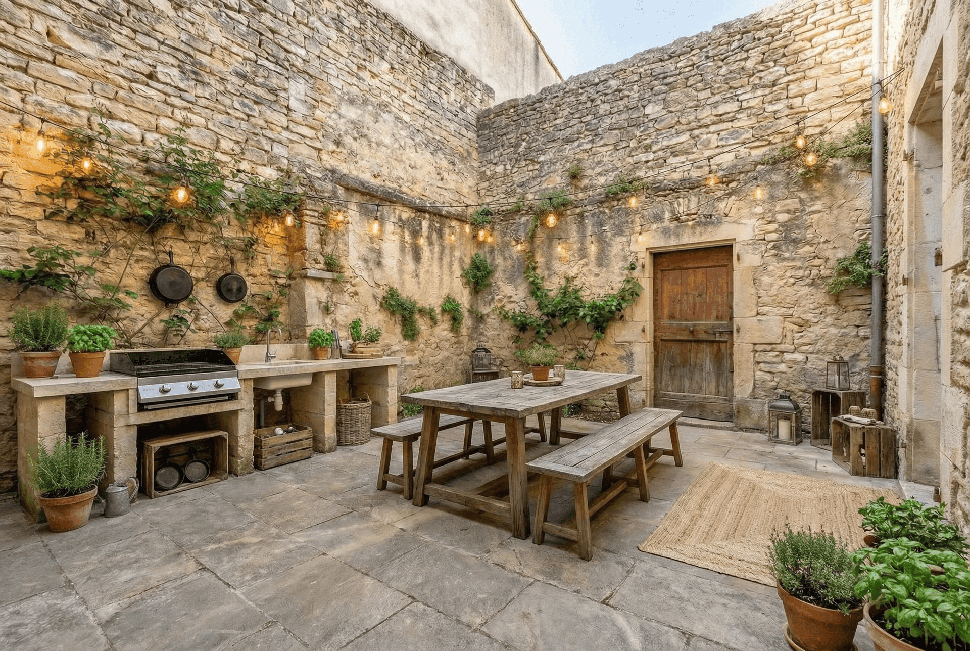 Espace barbecue
