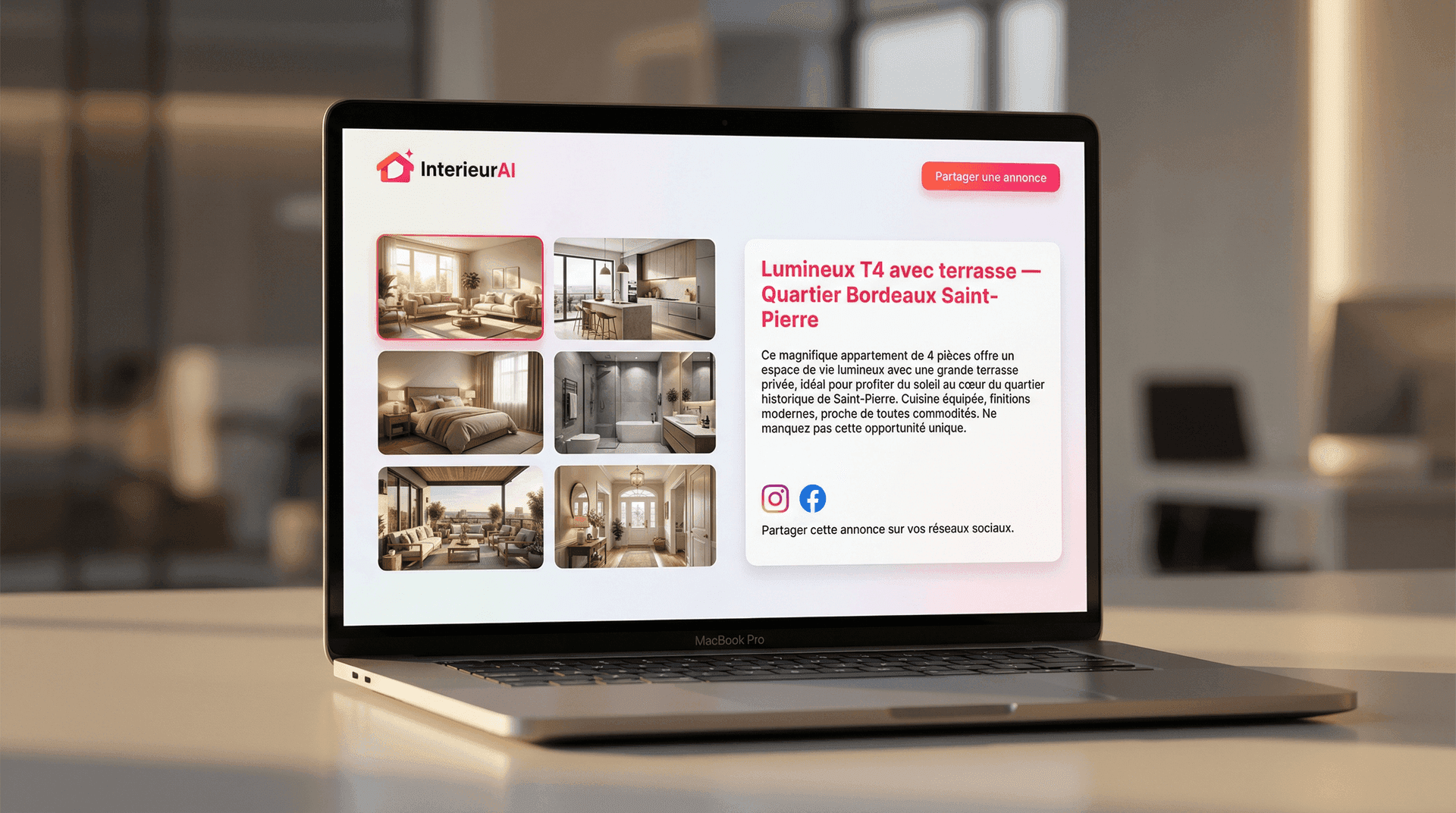 InterieurAI - Optimisation Annonce Immobilière IA